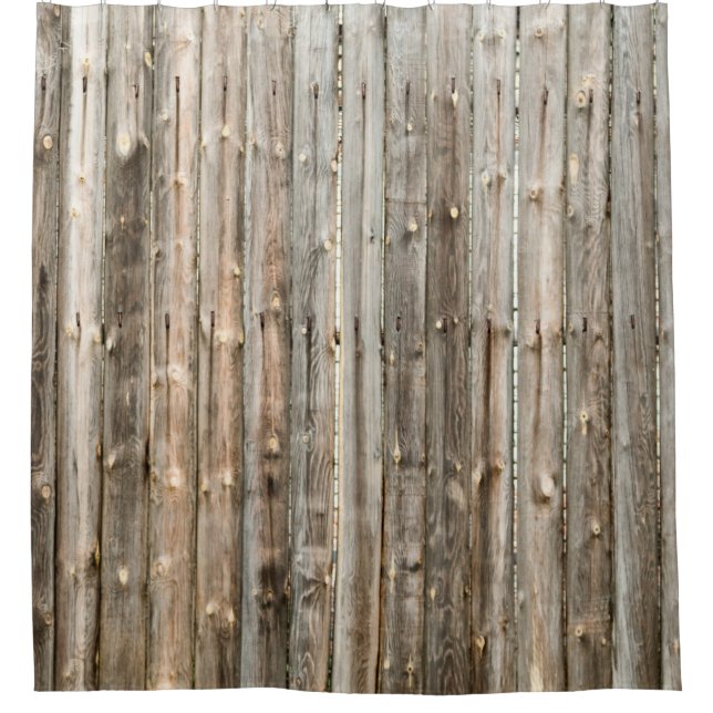 Old wood panel interior texturehome decor, backgro shower curtain (Front)