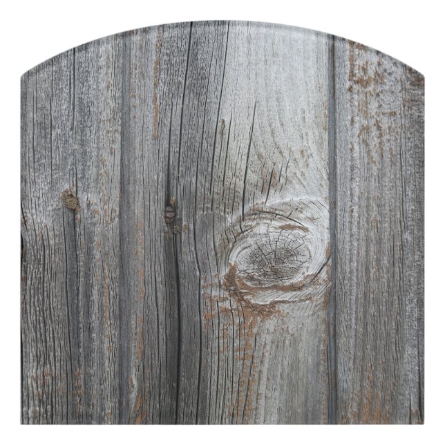 old wood pattern door sign (Contour Front)