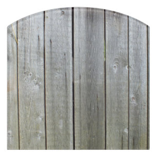 old wood pattern door sign