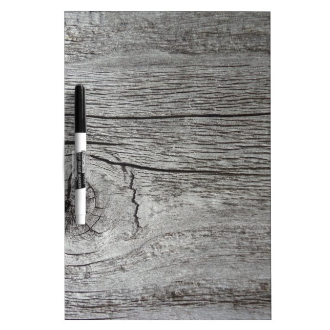 Old wood pattern dry erase board (Front)