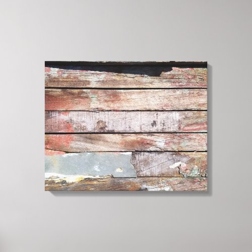 Old wood rustic boat wooden plank canvas print