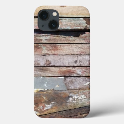 Old wood rustic boat wooden plank iPhone 13 case