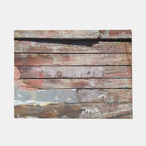 Old wood rustic boat wooden plank doormat