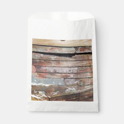 Old wood rustic boat wooden plank favor bag