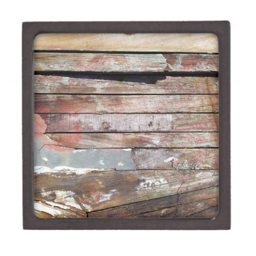 Old wood rustic boat wooden plank gift box