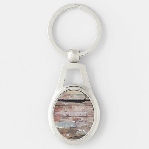 Old wood rustic boat wooden plank keychain