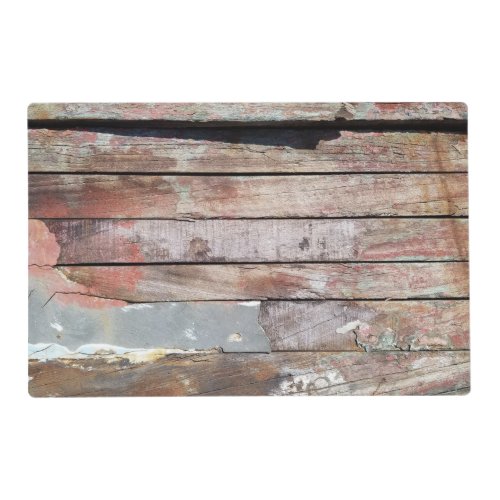 Old wood rustic boat wooden plank placemat