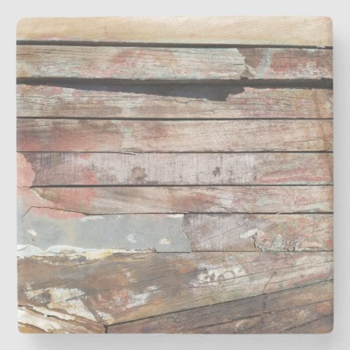 Old wood rustic boat wooden plank stone coaster