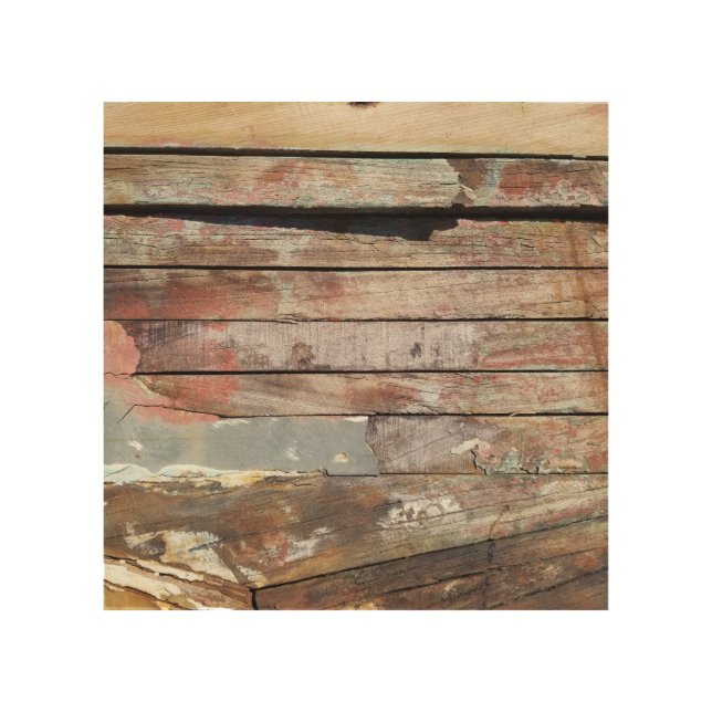 Old wood rustic boat wooden plank wall art (Front)