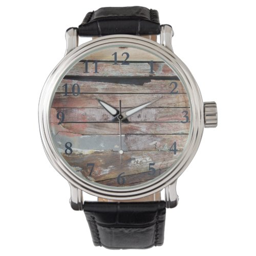Old wood rustic boat wooden plank watch