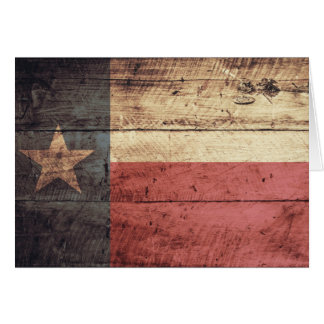 Old Wood Texas Flag Cards
