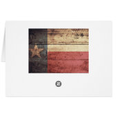 Old Wood Texas Flag Cards (Back Horizontal)