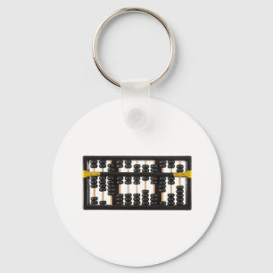 Old wooden abacus keychain