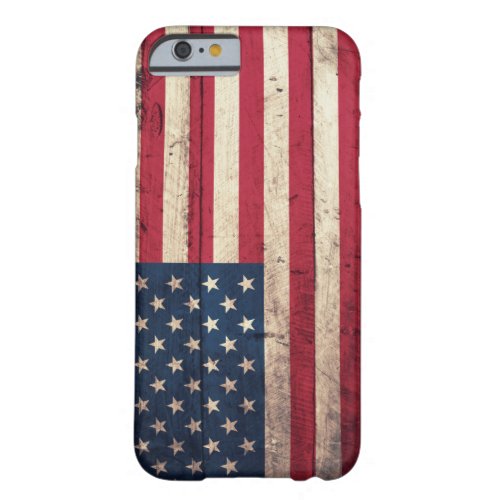 Old Wooden American Flag Barely There iPhone 6 Case