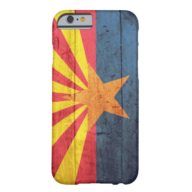 Old Wooden Arizona Flag iPhone 6 case (Back)