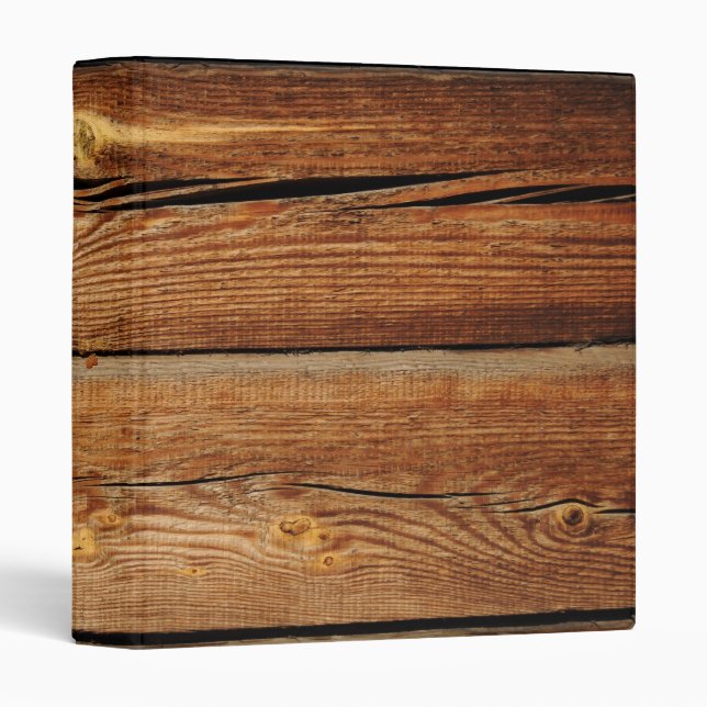 Old Wooden Background Binder (Front/Spine)