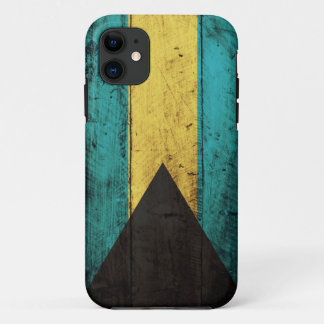 Old Wooden Bahamas Flag iPhone 11 Case