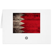 Old Wooden Bahrain Flag (Back Horizontal)
