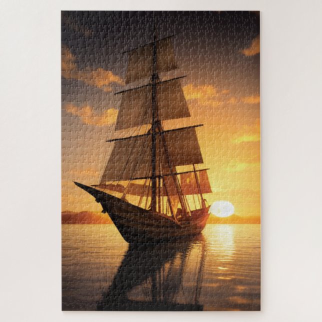 Old Wooden Boat Jigsaw Puzzle (Vertical)