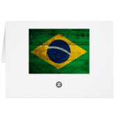 Old Wooden Brazil Flag (Back Horizontal)