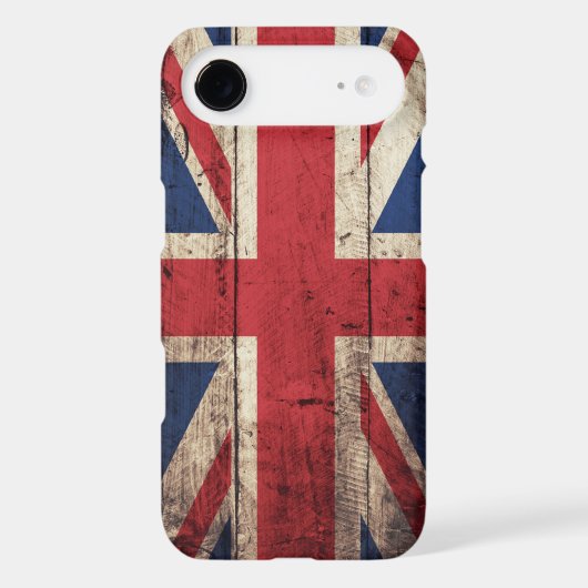 Old Wooden British Flag Case-Mate iPhone Case (Back)