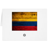 Old Wooden Colombia Flag (Back Horizontal)