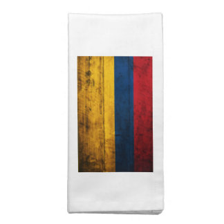 Old Wooden Colombia Flag Cloth Napkin