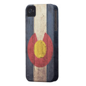 Old Wooden Colorado Flag Case-Mate iPhone Case (Back Left)