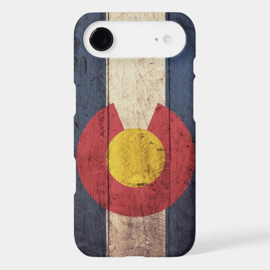 Old Wooden Colorado Flag Case-Mate iPhone Case (Back)