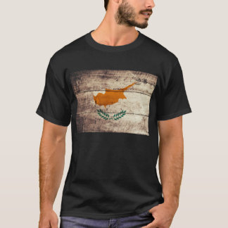 Old Wooden Cyprus Flag; T-Shirt