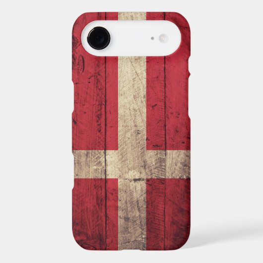 Old Wooden Denmark Flag Case-Mate iPhone Case (Back)