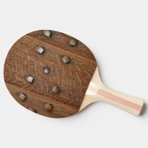 Old Wooden Door Ping Pong Paddle