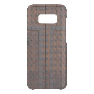 Old Wooden Door With Black Metal Reinforcements Uncommon Samsung Galaxy S8 Case
