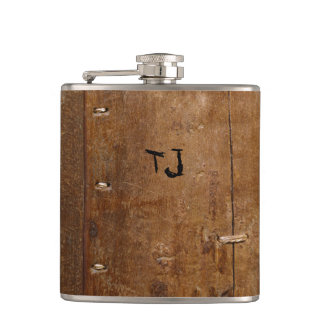 Old "Wooden" Flask with (or without) Initial(s)