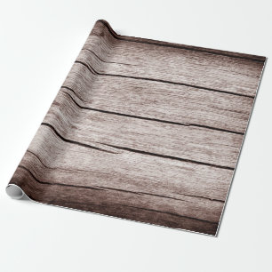Old wooden floor with cracks, Old wooden texture Wrapping Paper
