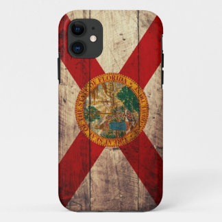 Old Wooden Florida Flag; iPhone 11 Case