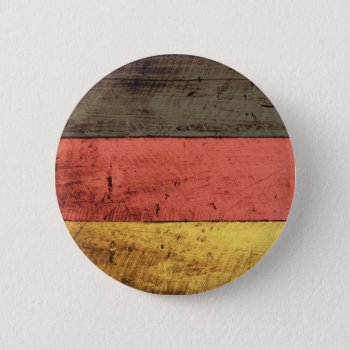 Old Wooden Germany Flag Pinback Button by FlagWare at Zazzle