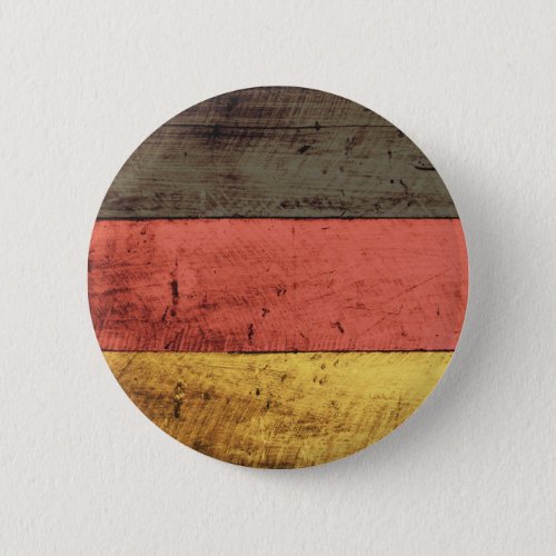 Old Wooden Germany Flag Pinback Button