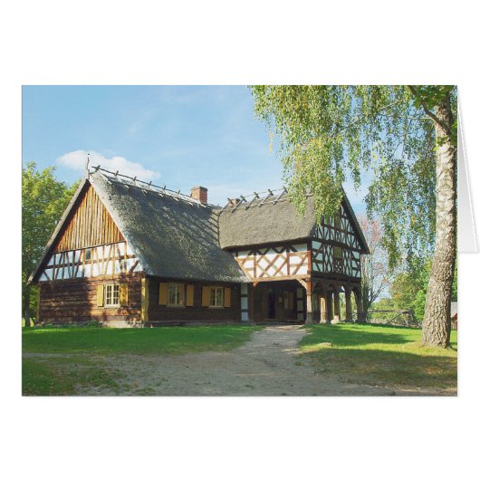 Old Wooden House - Card (Front Horizontal)