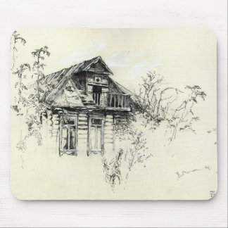 Old Wooden House in Russia Mouse Pad
