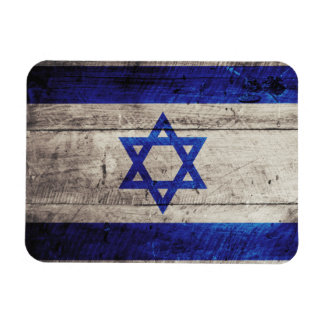 Old Wooden Israel Flag Magnet