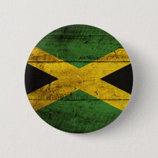 Old Wooden Jamaica Flag Button