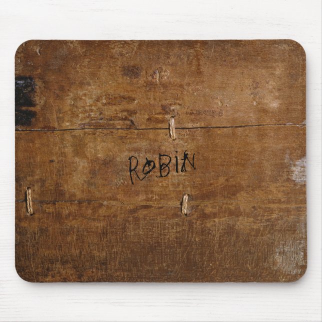 Old "Wooden" Mousepad with (or without) your Name (Front)