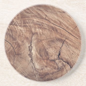 Old Wooden Nature Board Coaster by nonstopshop at Zazzle