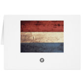 Old Wooden Netherlands Flag (Back Horizontal)