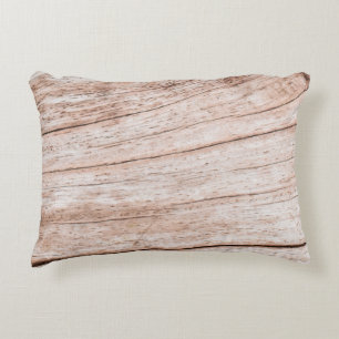 Old Wooden panel texture background, vintage text Accent Pillow