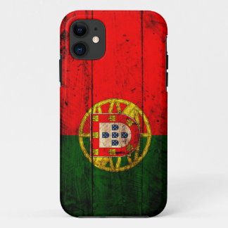 Old Wooden Portugal Flag iPhone 11 Case