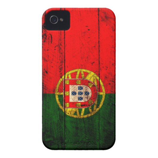 Old Wooden Portugal Flag Case-Mate iPhone Case (Back)