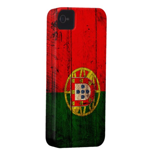 Old Wooden Portugal Flag Case-Mate iPhone Case (Back/Right)