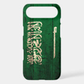 Old Wooden Saudi Flag Case-Mate iPhone Case (Back)